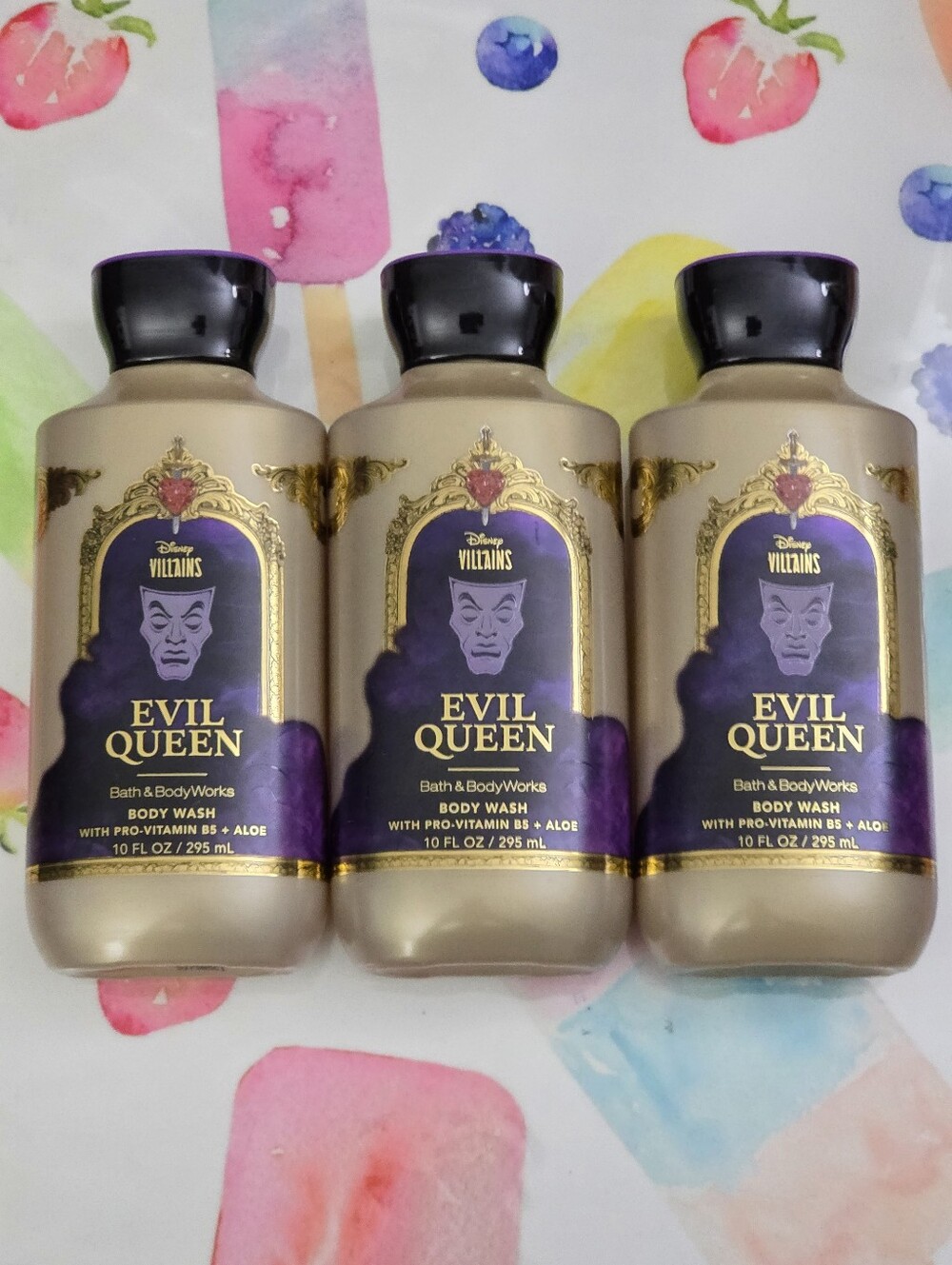 Bath & Body Works Evil Queen Body Wash Set of 3 NEW Disney Snow White